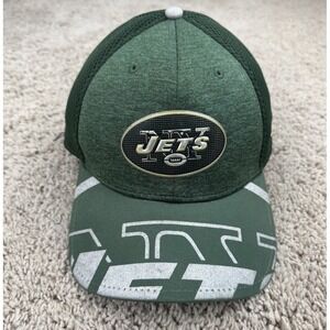 New York Jets Hat‎ New Era 9Fifty L/XL Flex NFL Oval Team Patch Green Rush Cap